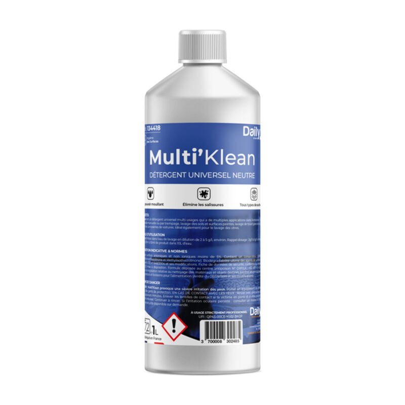 Image de MULTI'KLEAN Détergent universel DAILYK START -Bidon 1L