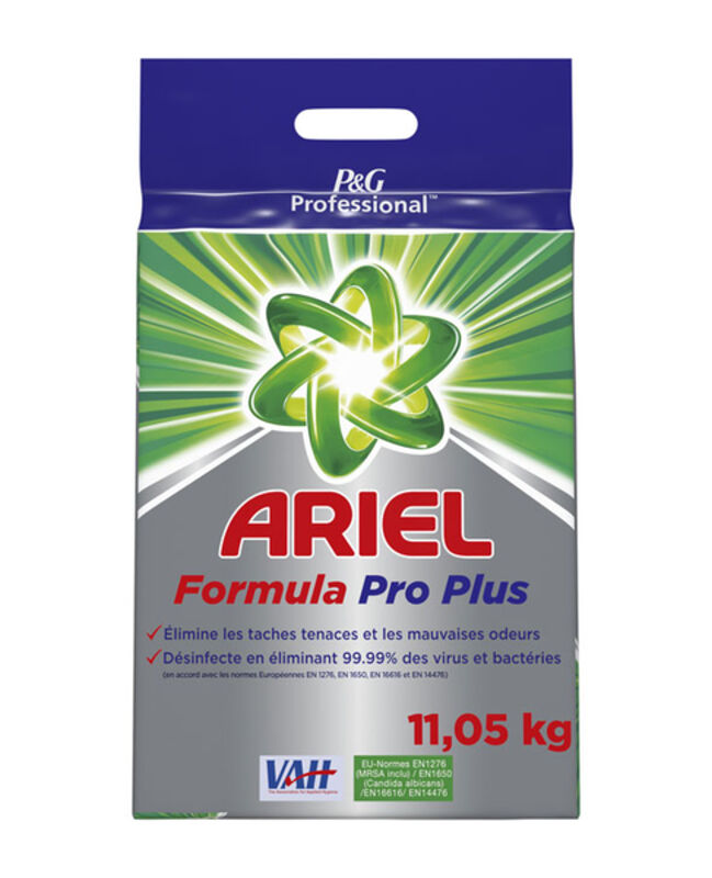 Image de Lessive poudre désinfectante ARIEL FORMULA PRO PLUS- Sac 11KG