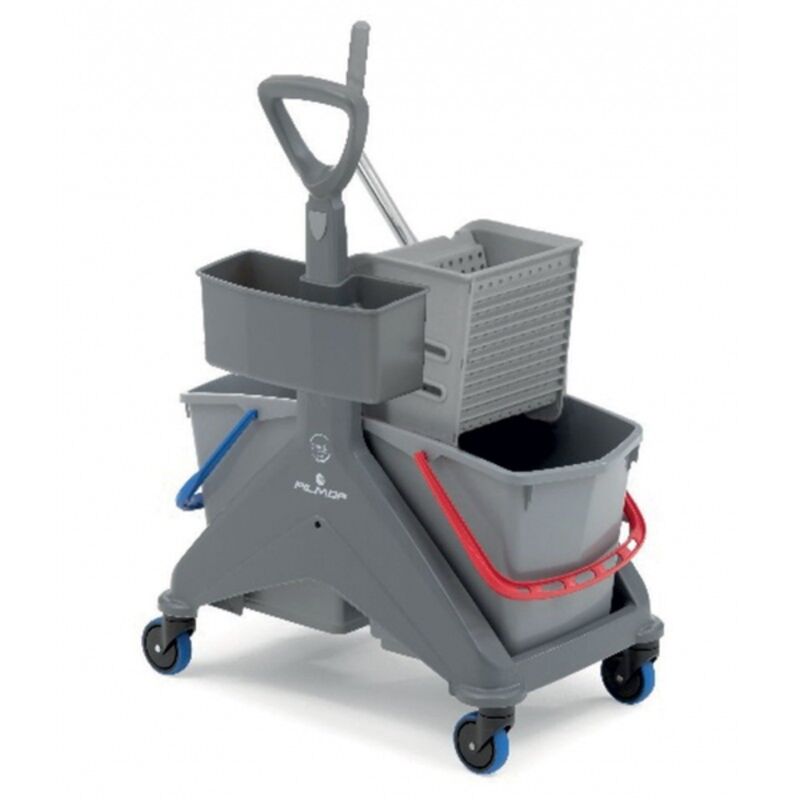 Image de Chariot de lavage ONEFRED 2x15l avec presse à plat