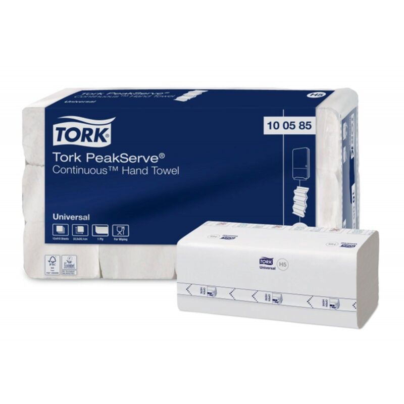 Image de Essuie-mains plié continu blanc Ecolabel TORK PeakServe H5- Ct 4920F