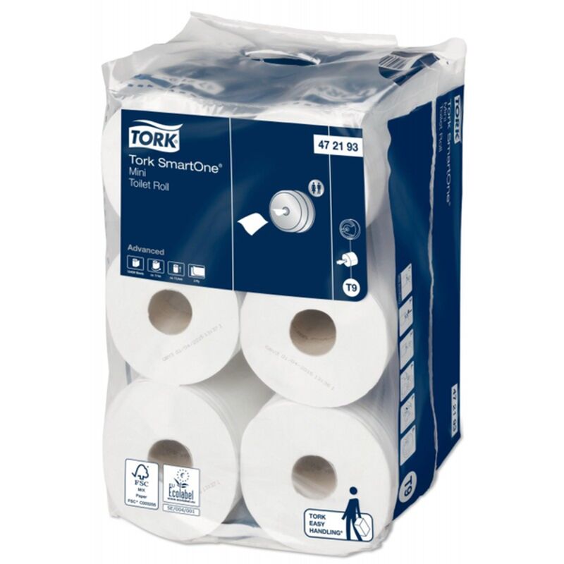 Image de PH blanc 2 plis 620fts Ecolabel T9 SMARTONE MINI TORK-(F) Ct 12