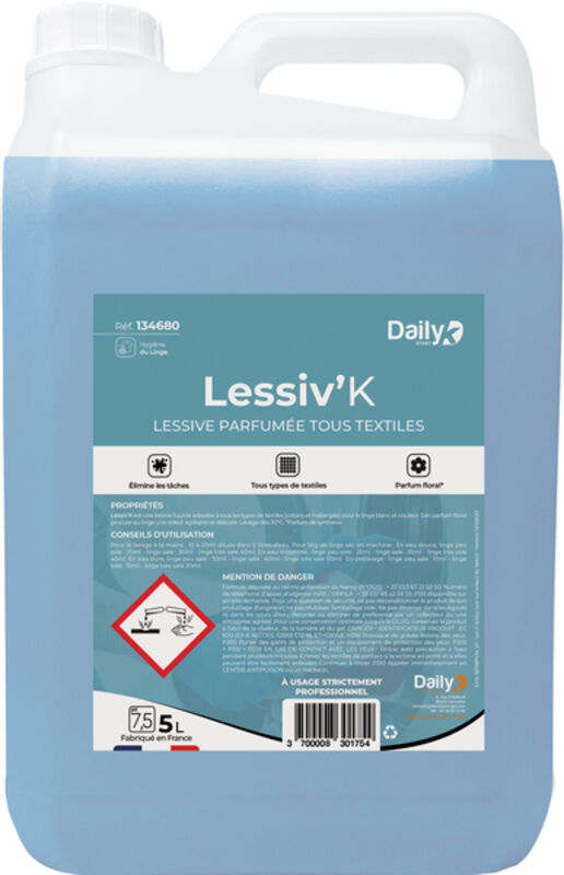 Image de Lessive parfumée tous textiles LESSIV'K DAILYK START - Bidon 5L