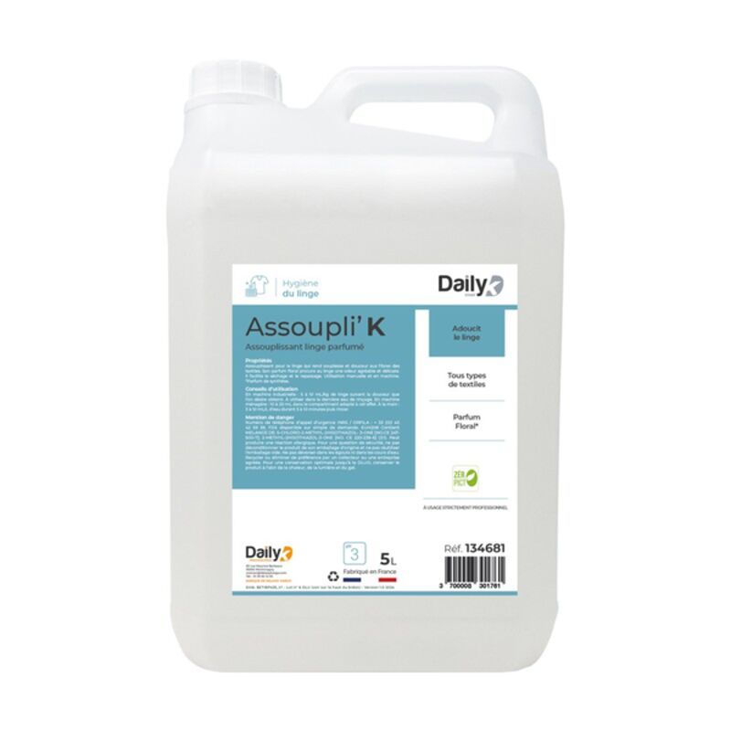 Image de Assouplissant linge parfumé ASSOUPLI'K DAILYK START - Bidon 5L
