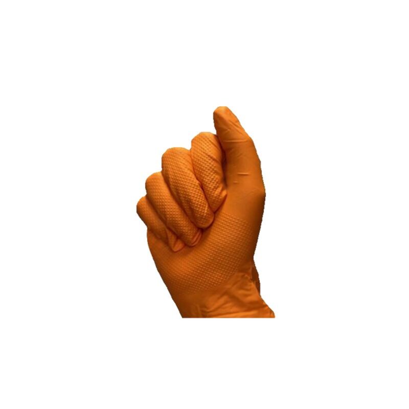 Image de Gant nitrile orange extra strong - Boite de 50