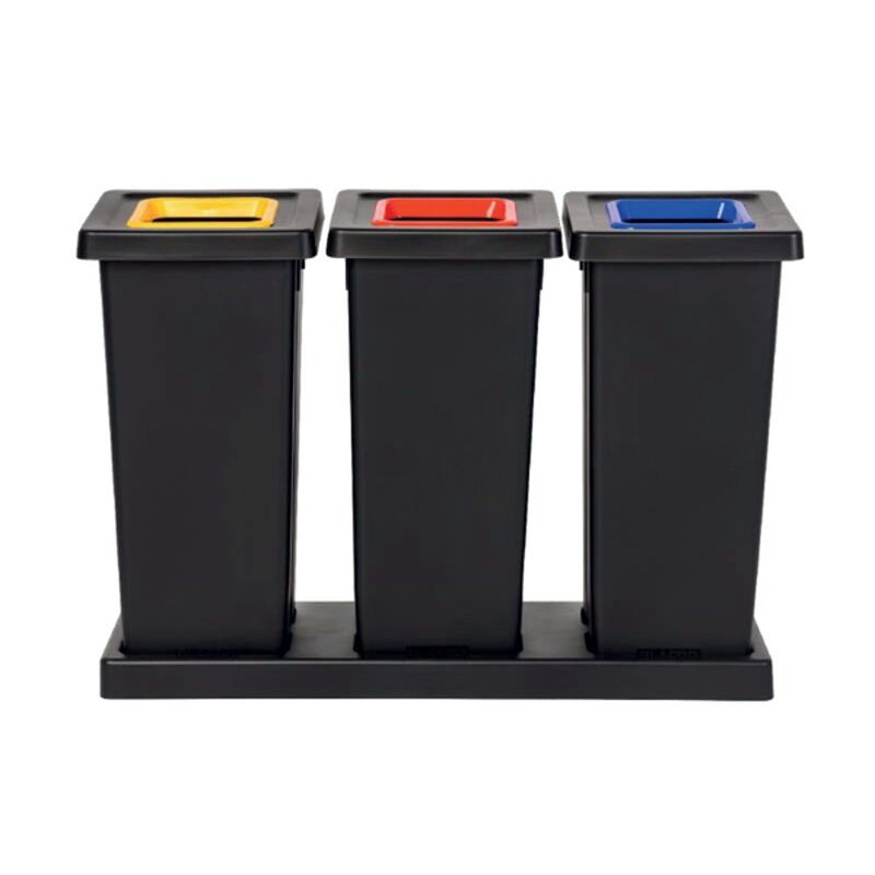 Image de Kit complet tri sélectif FIT 3x50L avec socle