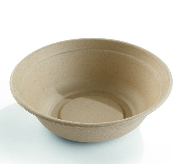 Image de Saladier rond en pulpe de canne 1000 ml (204x59 mm) - Colis 500