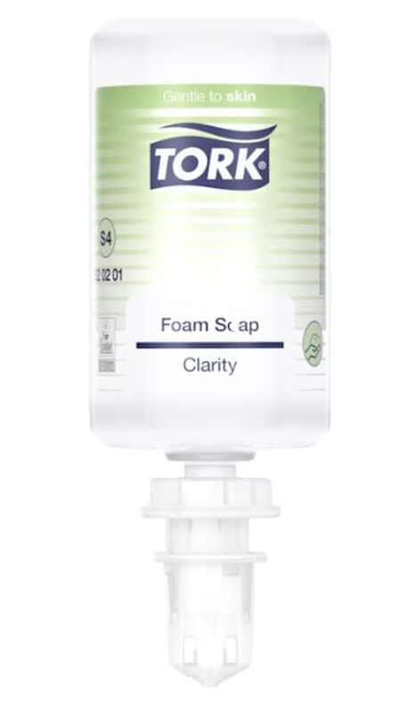 Image de Savon mousse limpide écolabel TORK S4 1l -520201- Ct 6