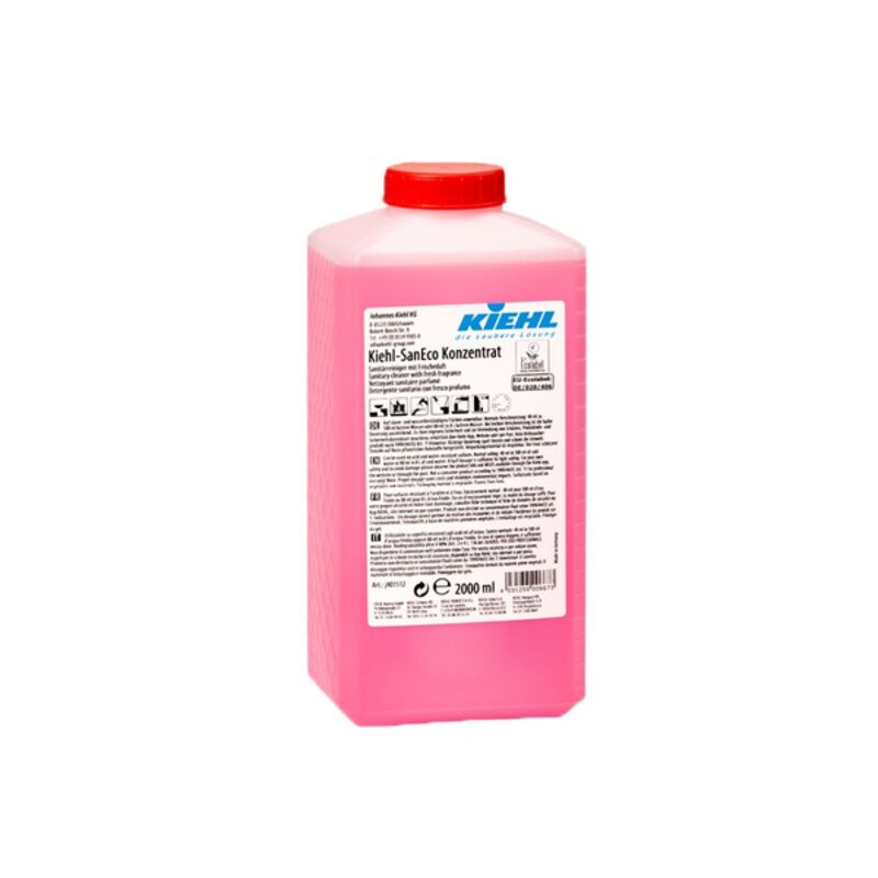 Image de Nettoyant sanitaires écolabel SanEco concentré - Ct. 3 flacons x 2L
