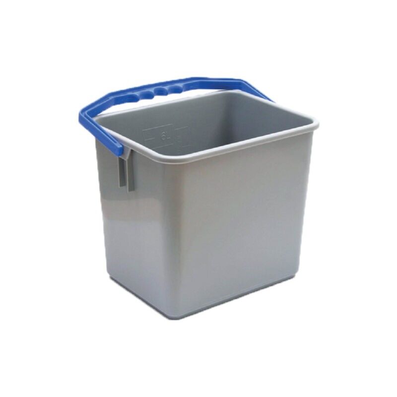 Image de Seau 6L gris avec anse couleur - compatible chariot ARIANE -ALPHA