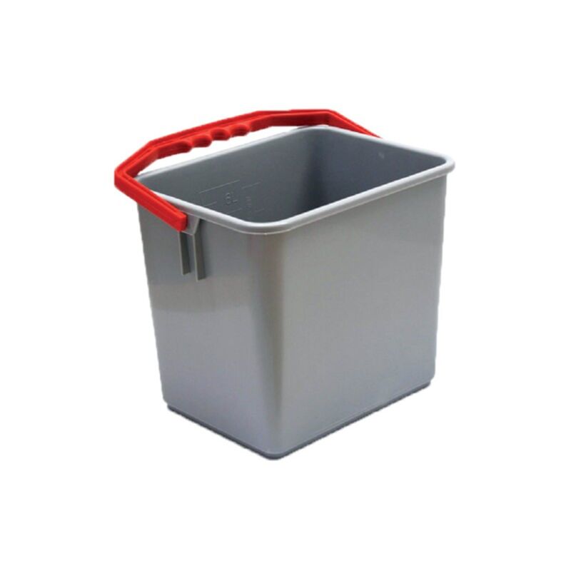 Image de Seau 6L gris avec anse couleur - compatible chariot ARIANE -ALPHA