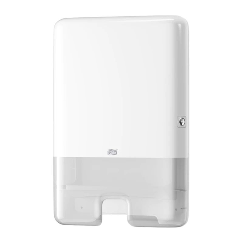 Image de Distributeur blanc essuie-mains interfoliés TORK H2