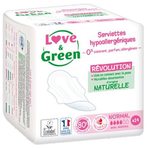 Image de Serviette hygiènique feminine 85% origine naturelle - Colis 1344