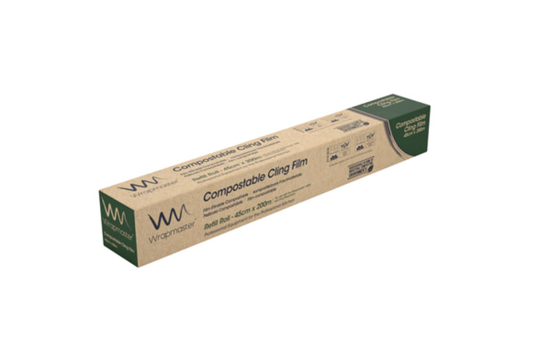 Image de Film alimentaire 45cm x 200m compostable Wrapmaster- Ct 6