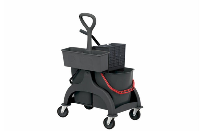 Image de Chariot double seaux 2X15L avec presse à plat