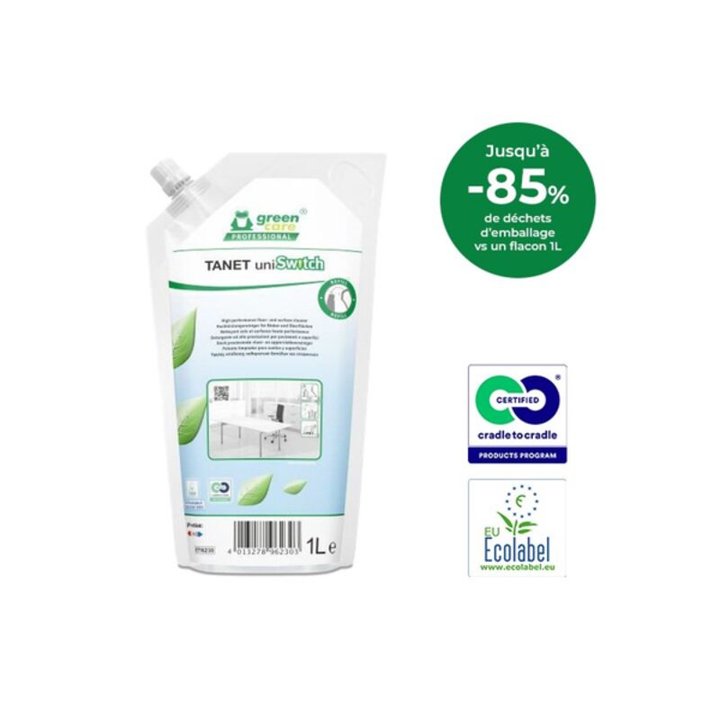 Image de TANET uniSwitch - sol&surfaces ultra concentré ECOLABEL - Poche 1L