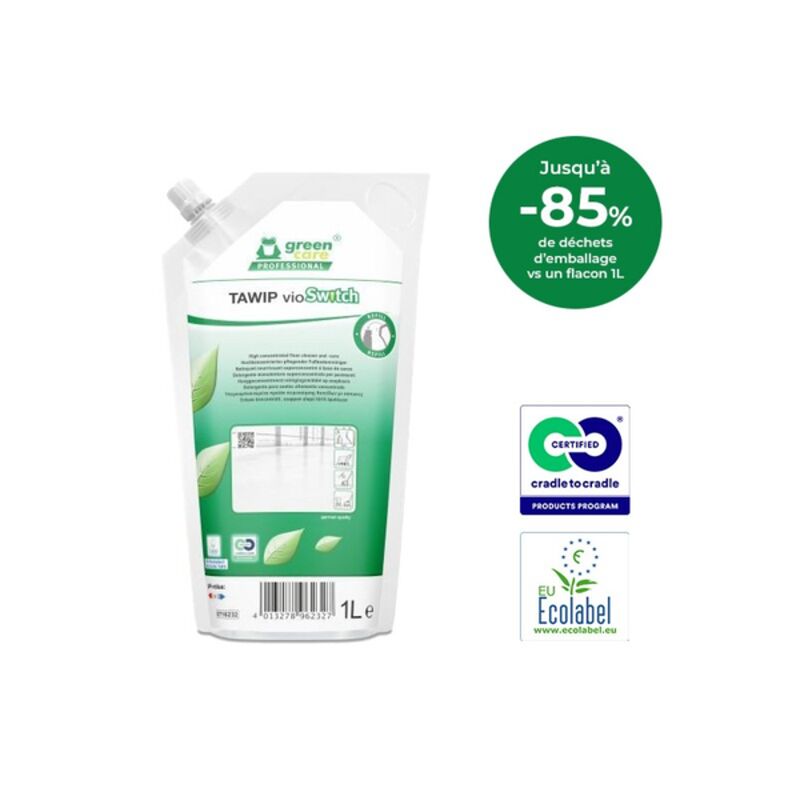 Image de TAWIP vioSwitch Nettoyant nourissant UC sols ECOLABEL - Poche 1L