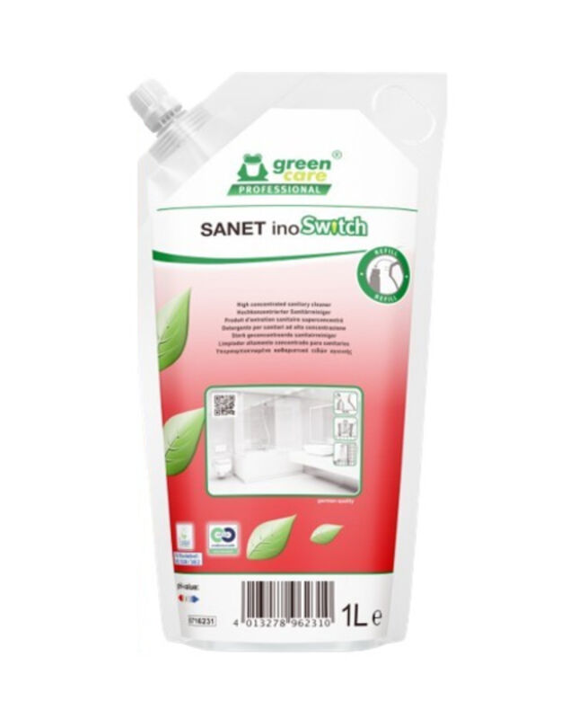 Image de SANET inoSwitch Nettoyant sanitaire UC ECOLABEL - Poche 1L