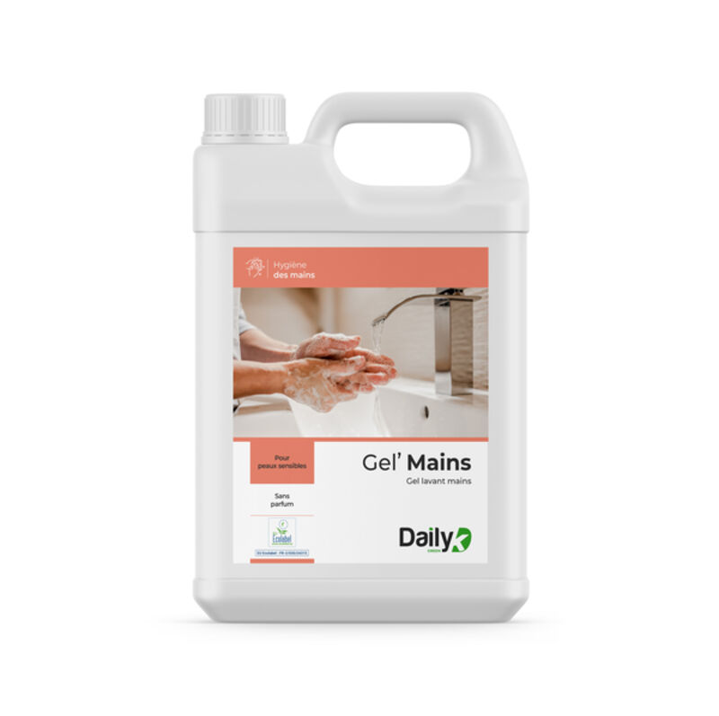 Image de Gel lavant mains Ecolabel GEL'MAINS DAILYK GREEN- Bidon 5L