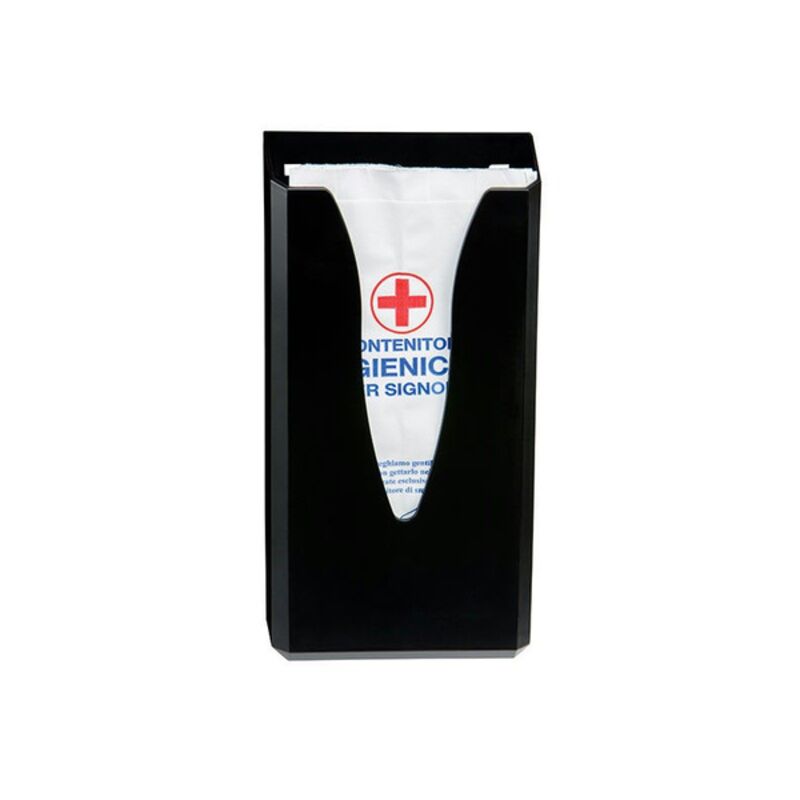 Image de Distributeur pour sachet hygiène féminine ABS noir