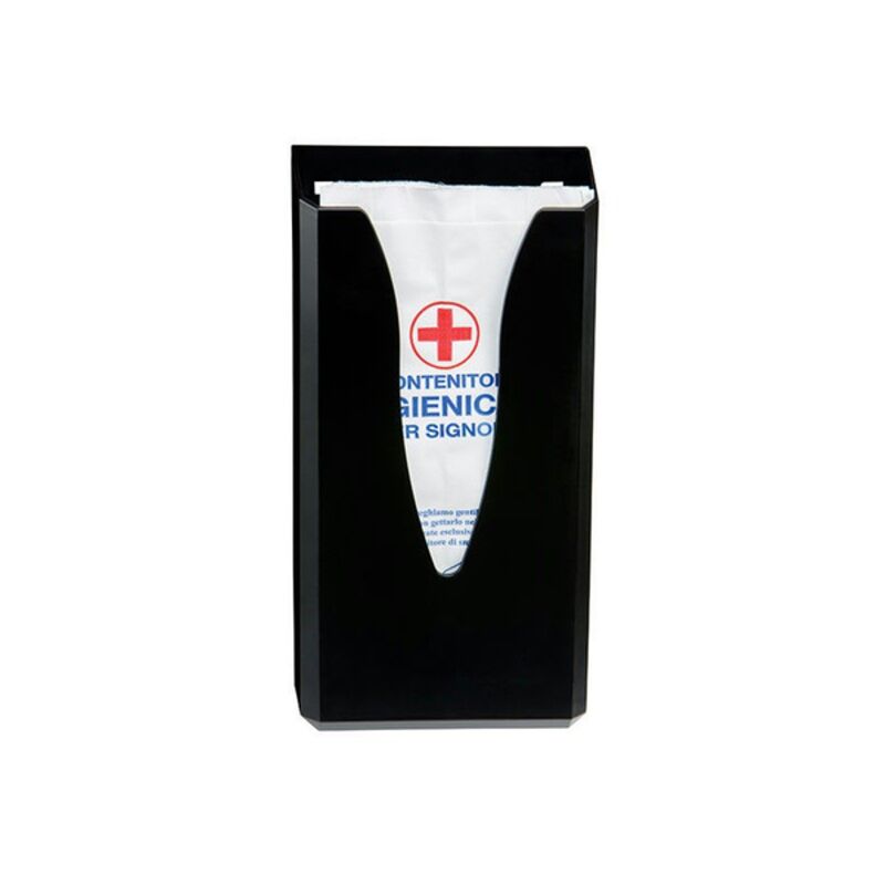 Image de Distributeur pour sachet hygiène féminine ABS noir