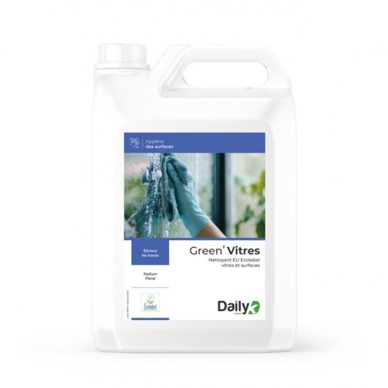 Image de Nettoyant vitres&surfaces Ecolabel GREEN'VITRES DAILYK - Bidon 5L