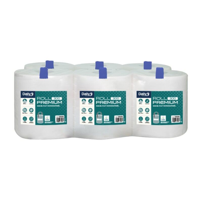 Image de Essuie-tout emballage individuel ROLL 300 Dailyk Premium - Colis 6