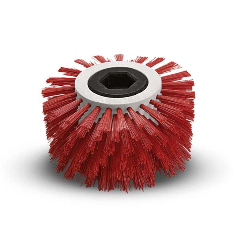 Image de Brosse courbée rouge 170mm pour autolaveuse escalier KARCHER
