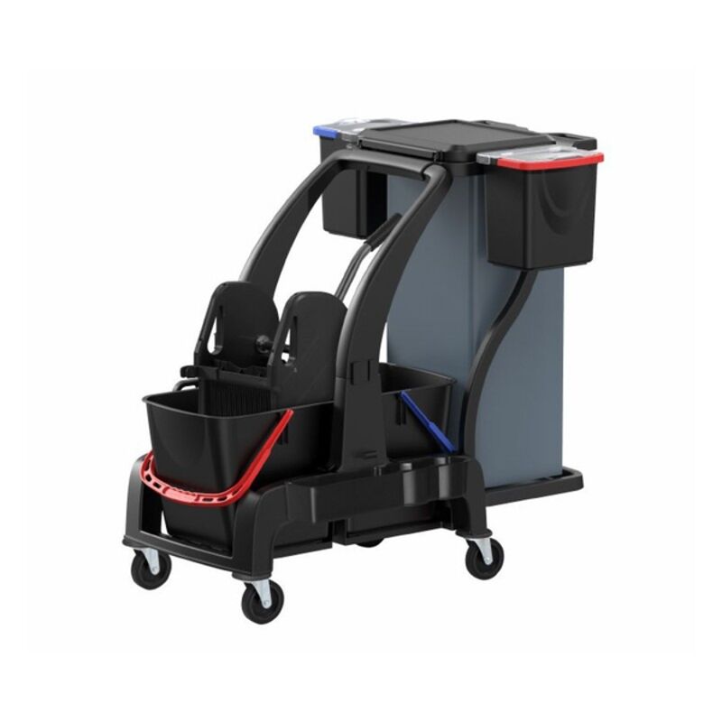 Image de Chariot de lavage ménage BLACK avec presse à machoire