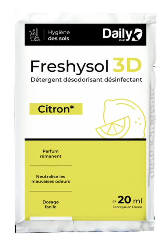 Image de Détergent Désodorisant Désinfectant 20ml FRESHYSOL 3D DAILYK- Ct 250