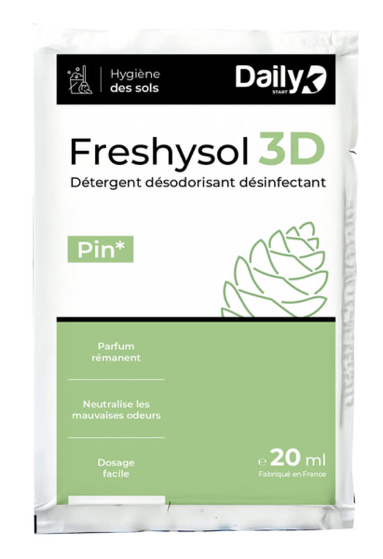 Image de Détergent Désodorisant Désinfectant 20ml FRESHYSOL 3D DAILYK- Ct 250