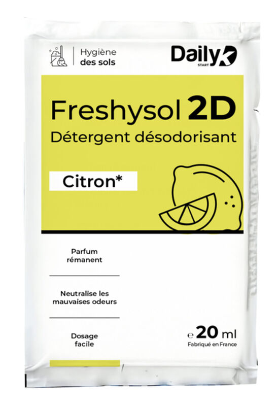 Image de Détergent désodorisant 20ml FRESHYSOL 2D DAILYK- Ct 250 doses