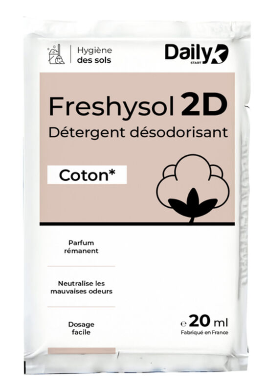 Image de Détergent désodorisant 20ml FRESHYSOL 2D DAILYK- Ct 250 doses