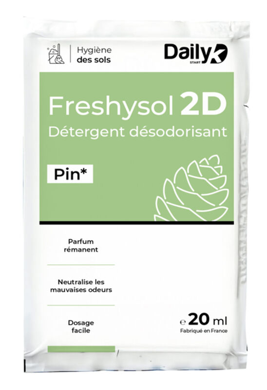Image de Détergent désodorisant 20ml FRESHYSOL 2D DAILYK- Ct 250 doses