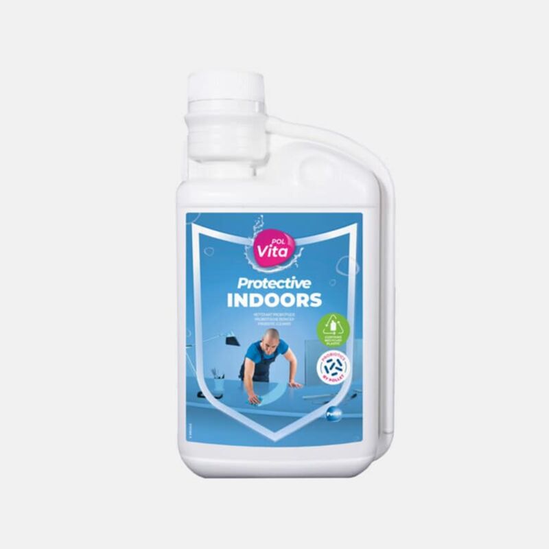 Image de Nettoyant probiotique toutes surfaces INDOOR POLVITA-Flacon doseur 1L