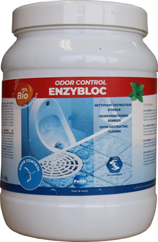 Image de Bloc nettoyant détartrant désodorisant 25gr POLBIO ENZYBLOC-Boite 1kg
