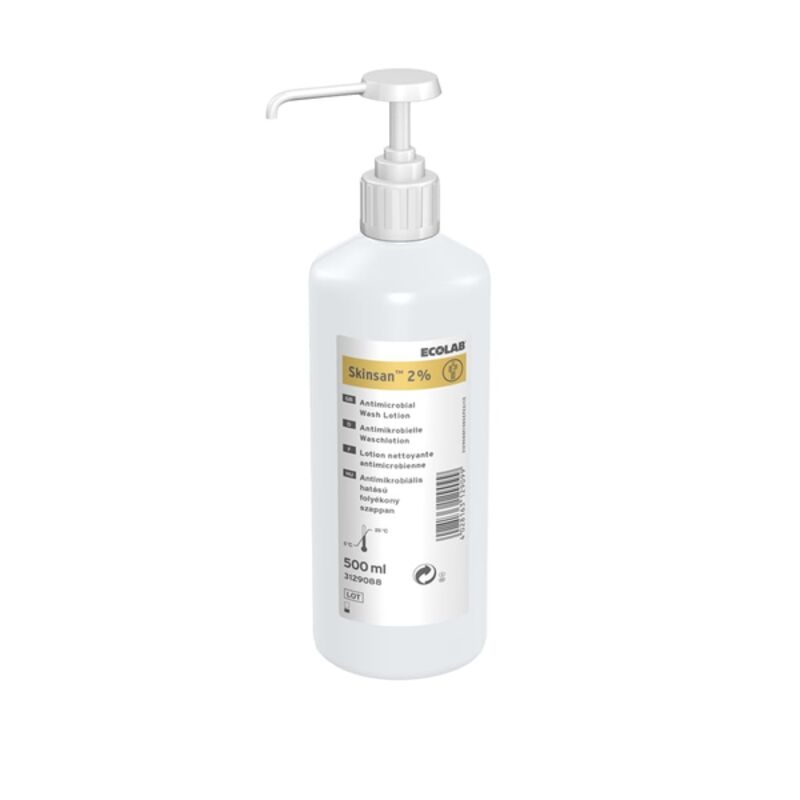 Image de Savon antiseptique flacon SKINSAN 2% - Flacon pompe 500ml