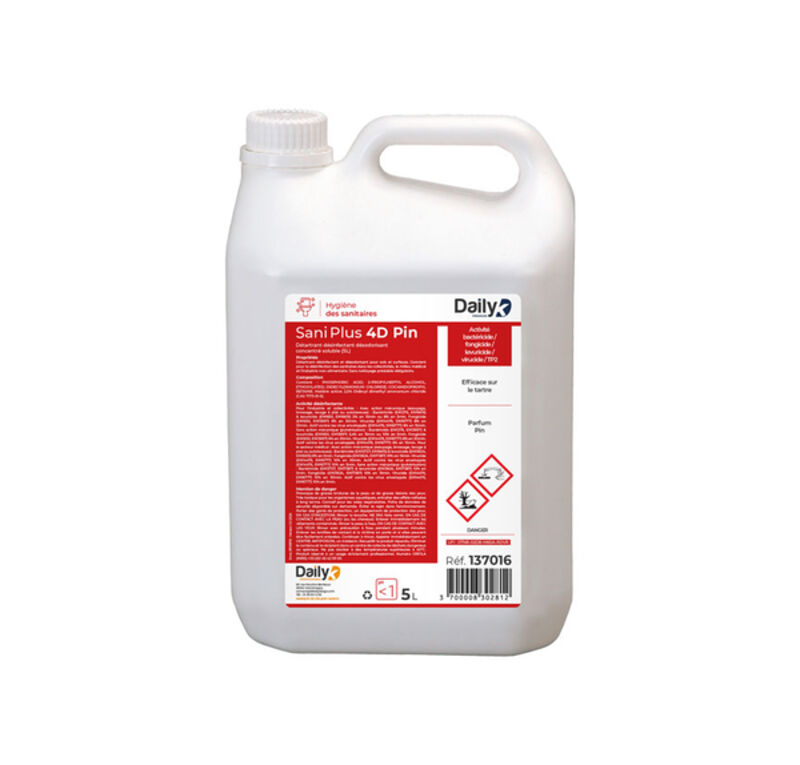 Image de Détartrant Désinfectant SANI PLUS 4D Pin DailyK Premium - Bidon 5L