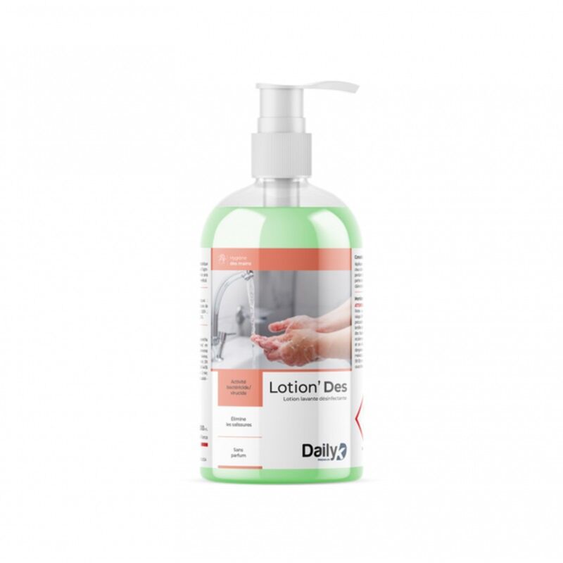 Image de Lotion lavante mains désinfectante LOTION'DES DAILYK-Flacon 500ml