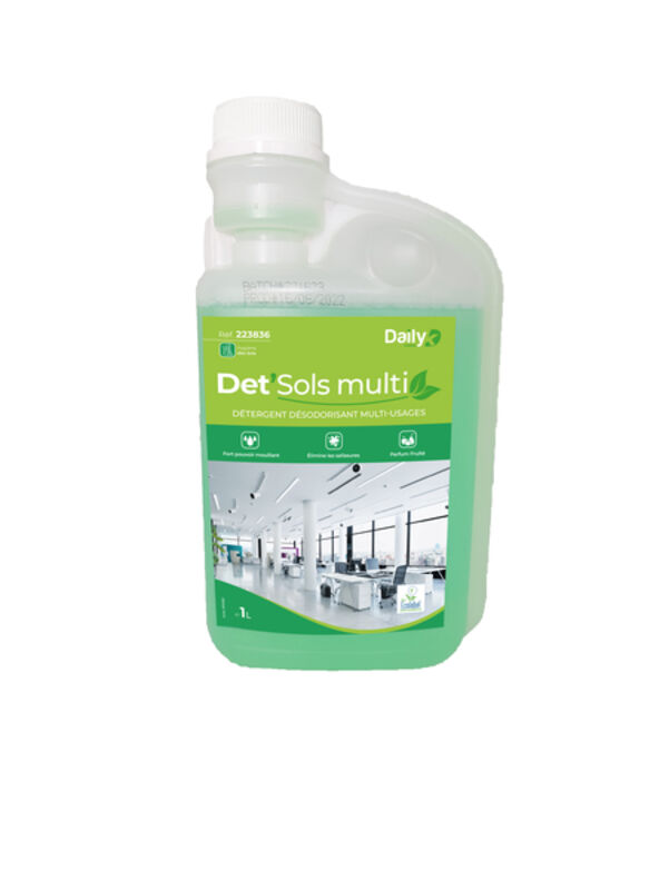 Image de Détergent neutre écolabel DET'SOLS MULTI DAILYK GREEN-Flacon dos 1L