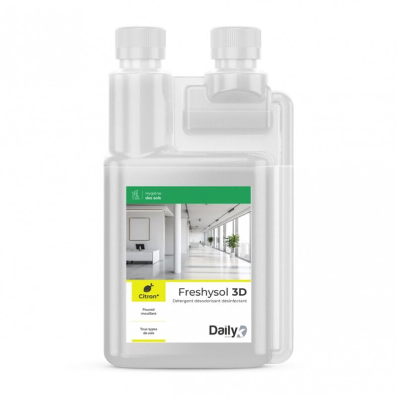 Image de Détergent Désodorisant Désinfectant FRESHYSOL 3D DAILYK-Bid doseur 1L