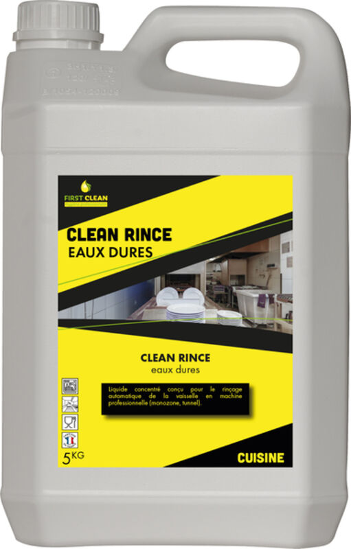 Image de Liquide de rinçage eaux dures CLEAN RINCE - Bidon 5Kg