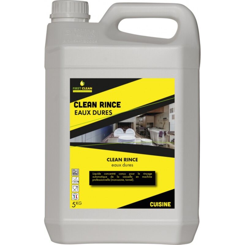 Image de Liquide de rinçage eaux dures CLEAN RINCE - Bidon 5Kg