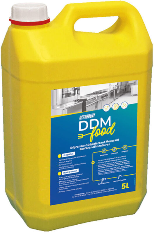 Image de Dégraissant désinfectant de surfaces DETERQUAT DDM FOOD-Bidon 5L
