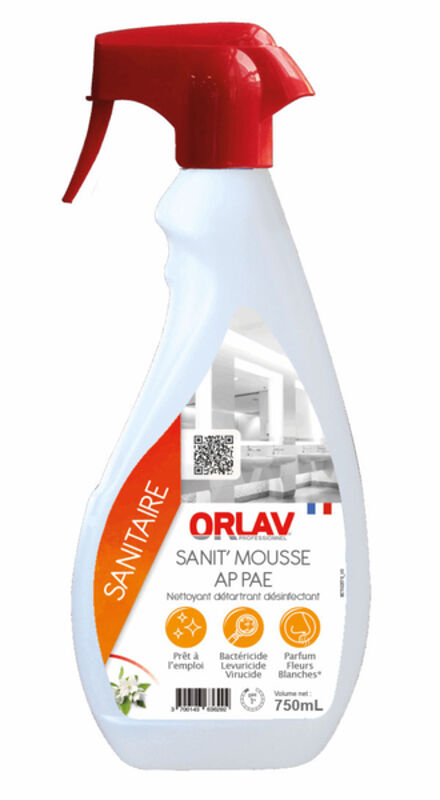 Image de Détartrant désinfectant ORLAV SANIT'MOUSSE - 750 ML