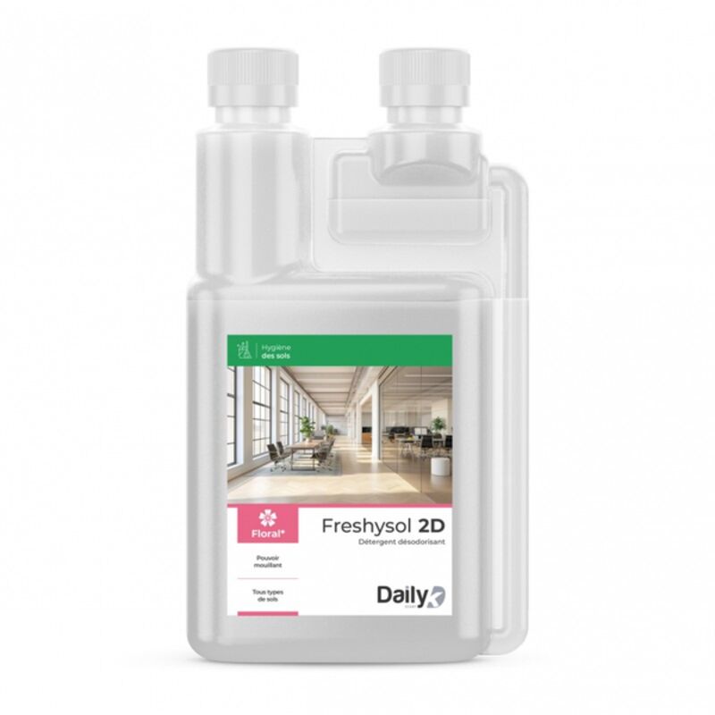 Image de Détergent désodorisant FRESHYSOL 2D DAILYK START - Bidon doseur 1L