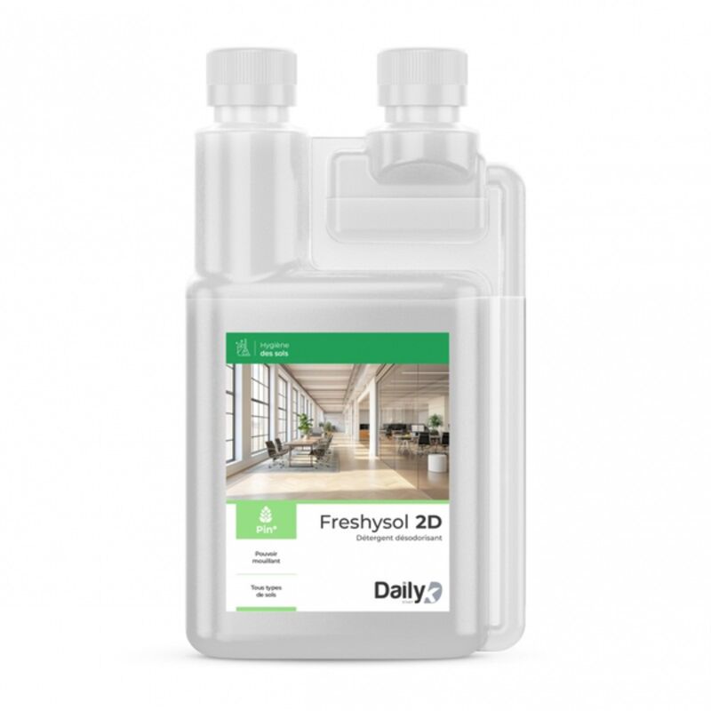 Image de Détergent désodorisant FRESHYSOL 2D DAILYK START - Bidon doseur 1L