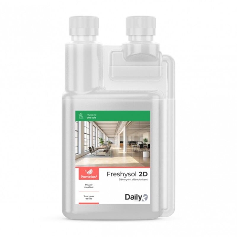 Image de Détergent désodorisant FRESHYSOL 2D DAILYK START - Bidon doseur 1L