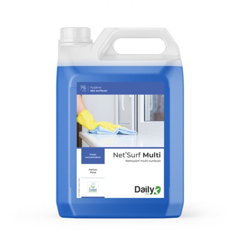 Image de Détergent multi-surfaces Ecolabel NET'SURF MULTI DAILYK GREEN-Bid 5L