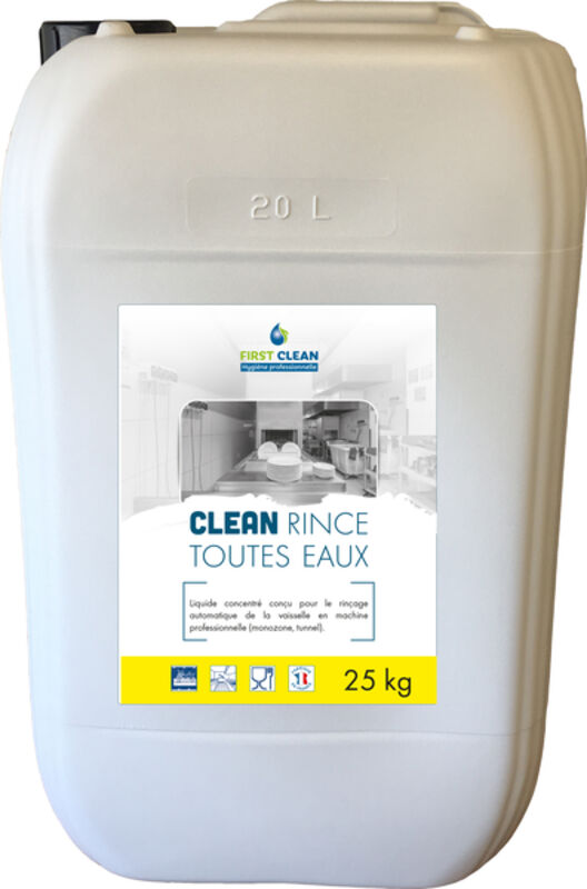 Image de Liquide de rinçage eaux dures CLEAN RINCE- Bidon 25kg