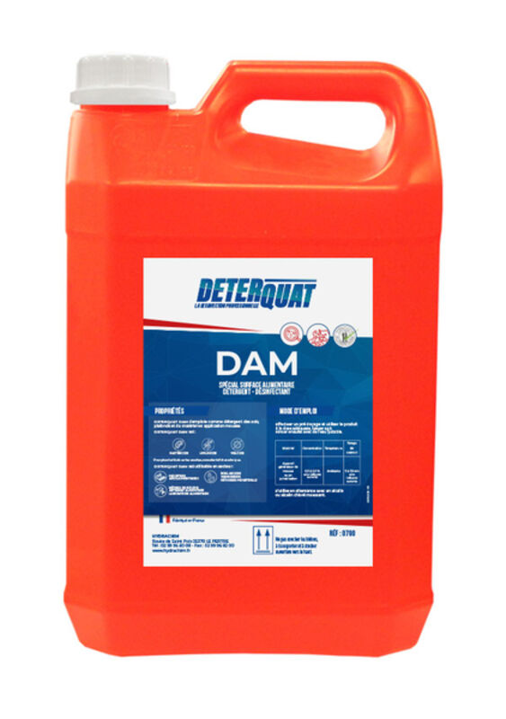 Image de Détergent désinfectant acide alimentaire -2135 DETERQUAT DAM-Bidon 5L